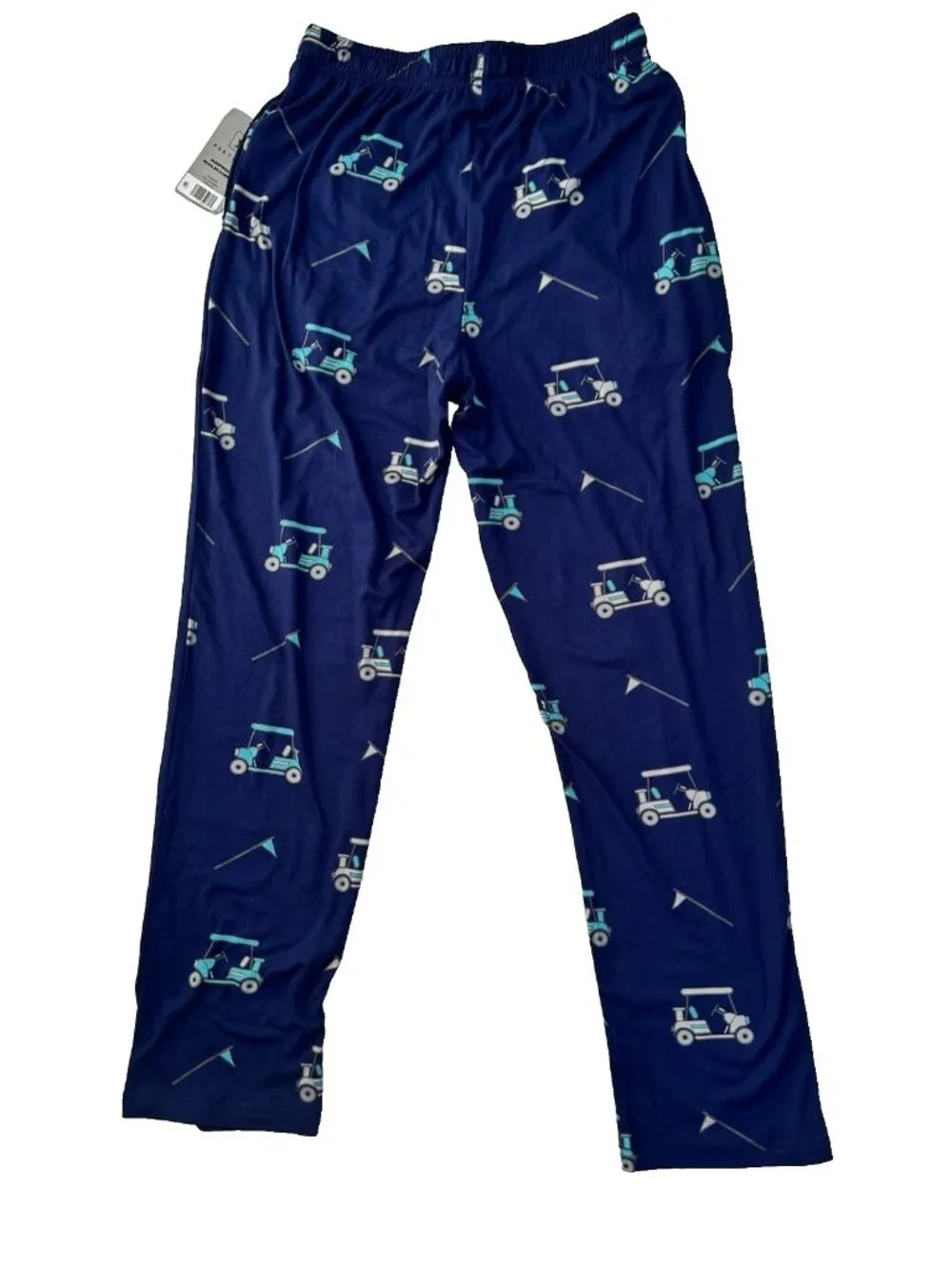 PGA Tour Blue Golf Cart Pajama Pants Lounge Casual Bottoms Mens Size Small New